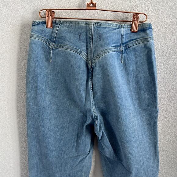 Free People We The Free Tex Slim High Rise Button Fly Jean 28 - Picture 4 of 8